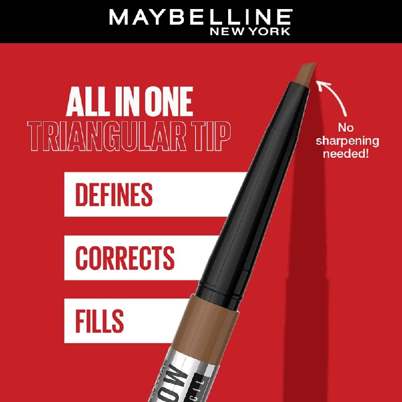 Maybelline Waterproof Eyebrow Pencil, With Precision Tip,Tattoo Brow Pencil, Natural Brown-3.webp